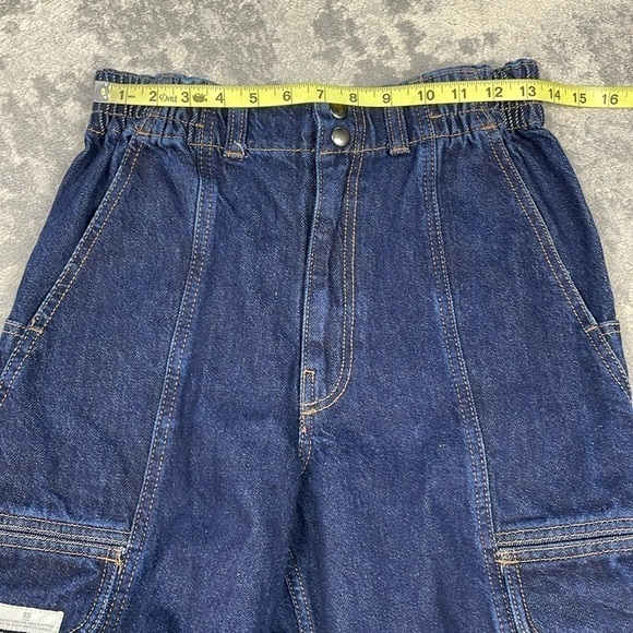 BDG Blaine Cargo Skate Jeans Utility Stretch Waist Loose Dark Wash Sz 29 - Picture 8 of 16